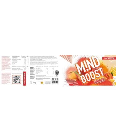 Mind Boost Concentration Drink | Caffeine-Free Nootropic with 500mg L-Tryptophan | Ice Tea Peach Flavor | Optimize Focus & Mental Clarity - Buy Online on GoSupps.com