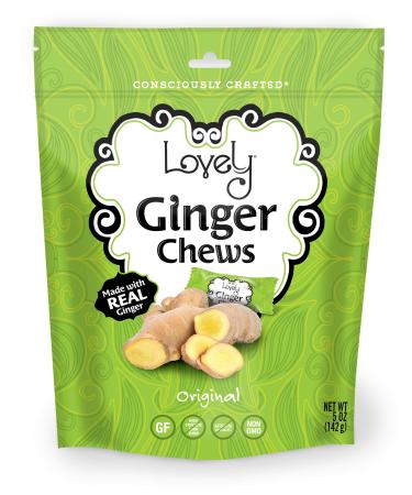Lovely Candy Ginger Chews Original 5 oz (142 g) - Buy Online on GoSupps.com