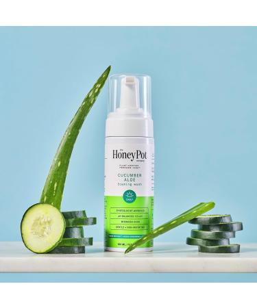 The Honey Pot Herbal Infused Feminine Wash - PH Balanced Cucumber Aloe for Sensitive Skin - 5.51 Fl Oz - Buy Online on GoSupps.com