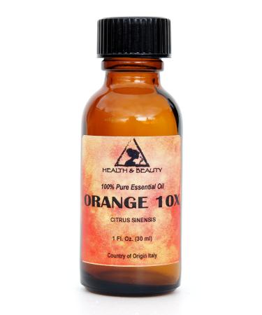 Orange 10X (10 Fold) Essential Oil Organic Aromatherapy Therapeutic Grade 100% Pure Natural 1 oz 30 ml