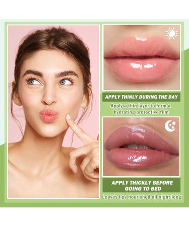 Hydrating Lip Plumper Gloss Set | Natural Lip Care Serum for Day & Night Use - Buy Online on GoSupps.com