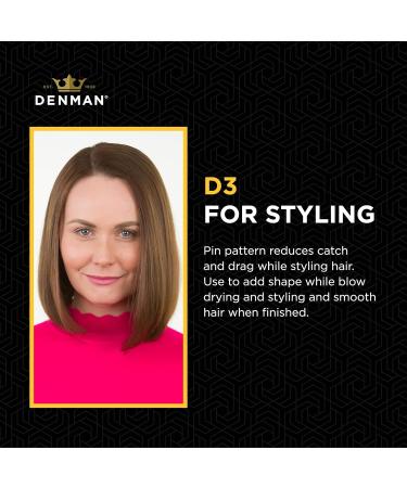 Denman D3 Cherry Blossom Curly Hair Brush | 7-Row Styling Brush for Perfect Curls - Unisex - Buy Online on GoSupps.com