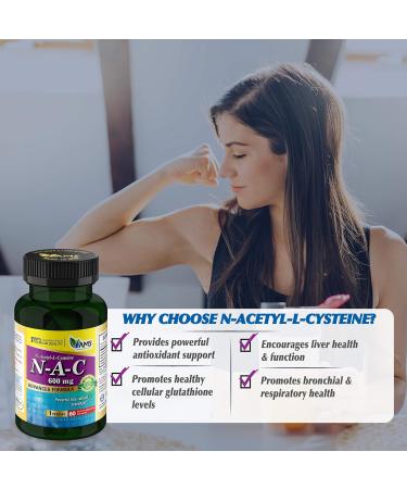 America Medic & Science NAC 600mg - Lung Health & Immune Support Supplement | N-Acetyl-Cysteine Antioxidant | 60 Capsules - Buy Online on GoSupps.com