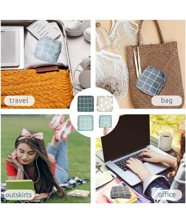 KALIONE Period Pad Pouch 3 Pcs - Sanitary Napkin Holder & Storage Bag for Feminine Pads - First Period Kit for Teen Girls & Women - Buy Online on GoSupps.com
