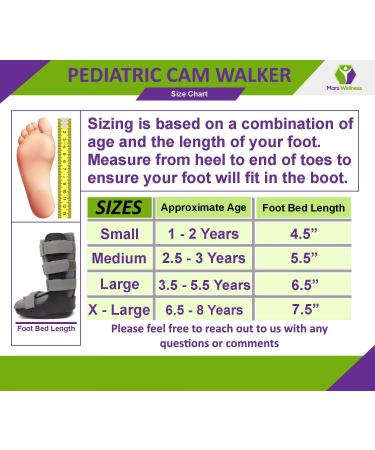Mars Wellness Premium Pediatric Cam Walker Fracture Ankle Boot - Medium | Pack of 1 - Buy Online on GoSupps.com