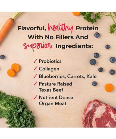 iHeartDogs Freeze-Dried Raw Dog Food Topper - Grain-Free Beef Superfood Meal Mixer 3oz - Buy Online on GoSupps.com