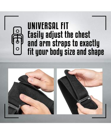 Shoulder Brace for Pain Relief & Support | Left & Right Arm Compression Strap for AC Joint, Tendonitis, Bursitis | Stabilizer for Dislocation, Subluxation, Tendinitis in Men & Women - Buy Online on GoSupps.com