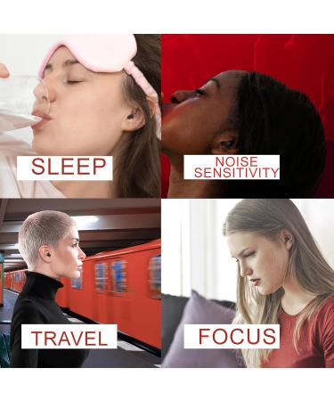 Buy Ear Plugs for Sleep - 4 Sizes (XS S M L) | NRR 28dB Comfortable Noise Reduction Earplugs for Concert & Sleep | International Shipping Available - Buy Online on GoSupps.com