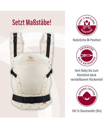 Manduca First Baby Carrier - Organic Cotton Ergonomic Carrier for Newborns (3.5kg) to Toddlers (20kg) | Rainbow Day - Buy Online on GoSupps.com
