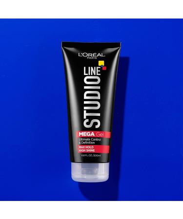L'Oreal Paris Studio Line Mega Hair Gel 6.8 Fl Oz - Strong Hold Styling Gel - Buy Online on GoSupps.com