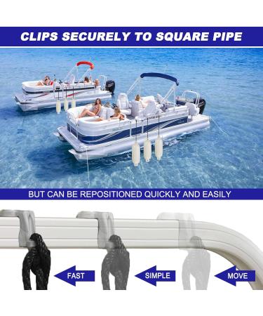 4 Pack Pontoon Boat Square Rail Mount Fender Bumper Hanger/Adjuster/Clip for Docking - Buy Online on GoSupps.com
