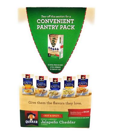 Quaker Instant Grits Jalapeno Cheddar Flavor 12 Servings - Buy Online on GoSupps.com