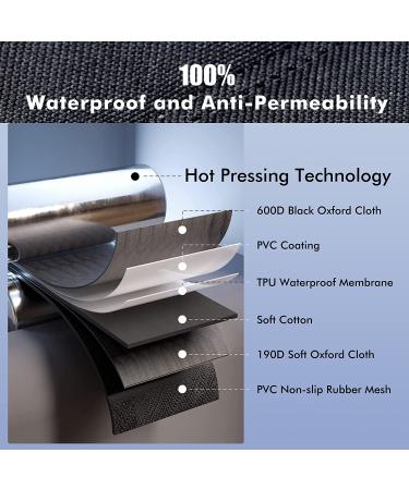 Waterproof & Scratchproof Dog Car Seat Cover for Back Seat - Black 54W x 58L - Buy Online on GoSupps.com