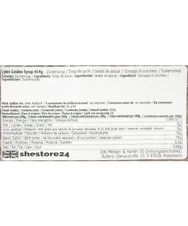 Buy Lyle's Golden Syrup 454g - Premium Sugar Syrup | Shestore24 - International Shipping Available - Buy Online on GoSupps.com