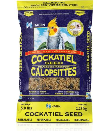 Hagen Gourmet Seed Mix for Cockatiels + Small Hookbills | Cockatiel Staple VME Seed Bundle Seed Mix + VME Seed 5-Pound - Buy Online on GoSupps.com