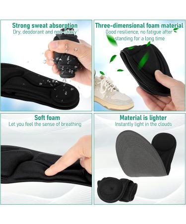 WLLHYF Memory Foam Insoles for Women - Comfortable Shoe Inserts for Slippers Sneakers and Boots - Shock Absorption & Foot Pain Relief - Perfect Fit (W:4.5-8.5 US - Buy Online on GoSupps.com