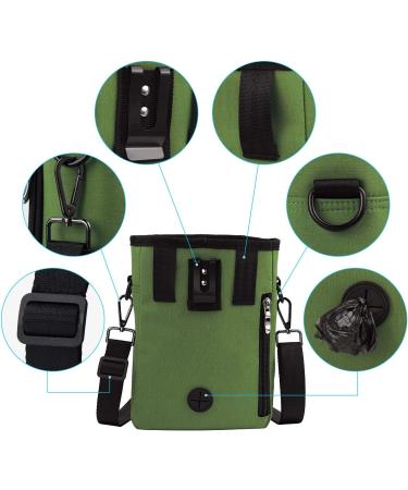 Waterproof Dog Food Bag for Training - Fttouuy XL Green with Carabiner - Ideal for International Shipping - Buy Online on GoSupps.com