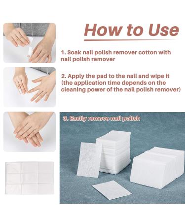 500 Gel Nail Polish Remover Pads - MAQIHAN Acetone Wipes for Professional Nail Techs | Essential Nail Supplies for Acrylic Gel Removal - Buy Online on GoSupps.com