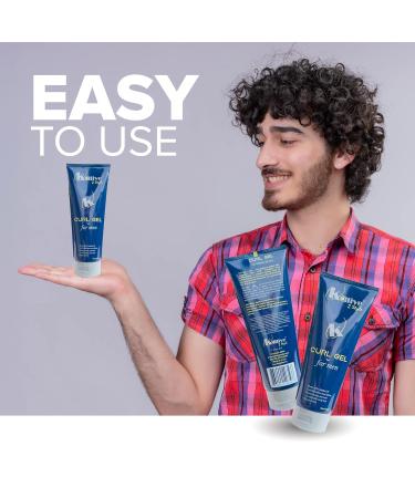 KALIVE Curl Gel for Men - Quality 8 oz Hair Gel Defines Curls Reduces Frizz Enhances Waves | Perfect Men's Hair Products - Buy Online on GoSupps.com