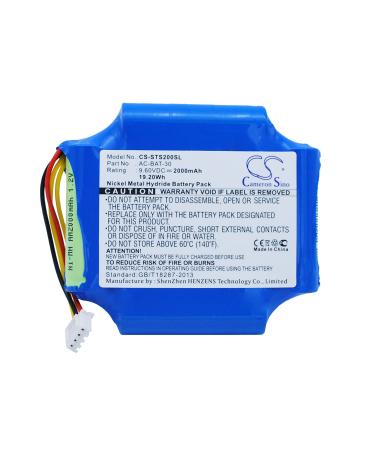 AC-BAT-30 2000mAh Battery Compatible with S20C S20N S20A S20B 9.6V