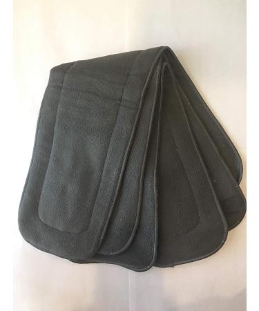 Adult Cloth Diaper Insert Pads - Oversize (6x24) Charcoal Bamboo & Microfleece Booster Pad - Washable & Reusable Absorbent 4-Layer Inserts - Babyland (3) - Buy Online on GoSupps.com