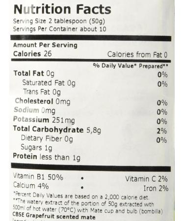 Yerba Mate CbSe Grapefuit Flavour (pomelo) - Buy Online on GoSupps.com