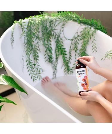 100% Pure Cold Pressed Apricot Kernel Oil - Natural Skin Moisturizer for Aromatherapy, Massage, and Hair Care - 16 oz - Buy Online on GoSupps.com