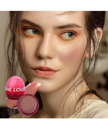 Blush Makeup | Long-Lasting Blushing Cream for Natural Makeup All Day Long Radiant Look Face Blusher for Gathering Home Working Shopping Traveling Dating 03# Dry Rose - Buy Online on GoSupps.com