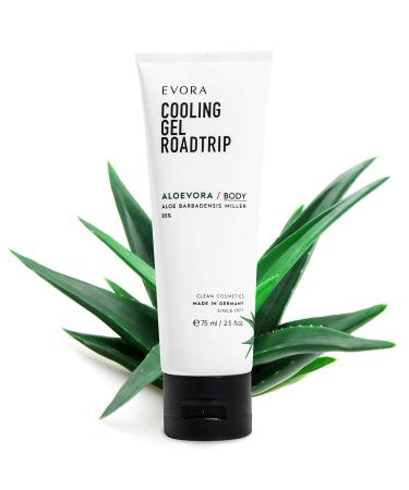 EVORA Aloevora Cooling Gel - Aloe Vera skin care product with panthenol - After Sun cooling gel for the skin 75ml - Buy Online on GoSupps.com