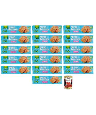 Italian Gourmet E.R. GULLON FIBER BISCUITS 170G ZERO SUGAR - 16 units