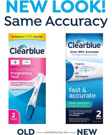Clearblue Rapid Detection Pregnancy Test - 2 Count | Fast Results | Easy to Use - Buy Online on GoSupps.com