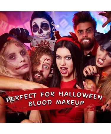 2 Pcs Fake Blood Spray - Halloween Blood Splatter Makeup for Clothes - Realistic Zombie & Vampire Costume Cosplay - 2 x 30ml Red - Buy Online on GoSupps.com