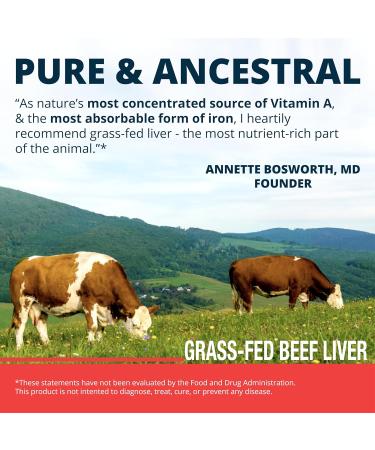 Dr. Boz - Beef Liver Capsules 30 Servings - 4500mg Cow Liver - Energy Immunity & Health - Vitamin A B12 Zinc & Iron Supplement - Grass Fed & Pasture Raised Cows - Made in The USA - Self Care - Buy Online on GoSupps.com