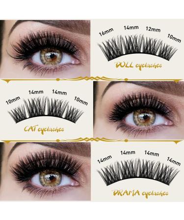 D-16mm B16 Cluster Lashes | 72 Clusters Individual Mega Volume Eyelash Extensions for DIY Soft Fluffy Look | D Curl - Buy Online on GoSupps.com
