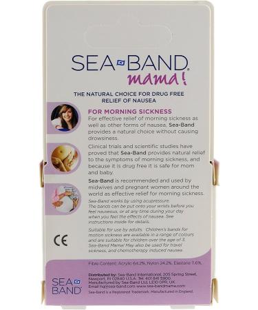 SEA-Band Mama Wristband - Effective Accupressure Relief for Nausea - International Shipping Available - Buy Online on GoSupps.com