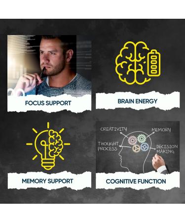 Focused Mind Daily Brain Supplement for Memory and Focus Support | Nootropic for Concentration Mental Clarity and Brain Energy | Cognitive Supplement for Work School or Everyday Demands 3 - Buy Online on GoSupps.com