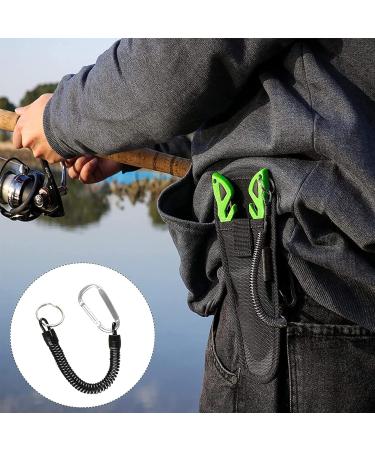 10-Piece Fishing Safety Wire Set | Elastic Lanyard with Carabiner & Keychain | Boating Ropes with Spring Buckle | Durable Steel Wire Ring - Buy Online on GoSupps.com