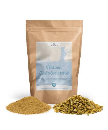 Krautery nerves herbs strong for dogs in top quality (250 g) - powder - species -appropriate supplementary feed for dogs free of additives sugar -free grain -free