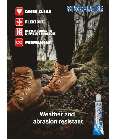 Stormsure Hiking Boot Shoes Repair Kit - Industry Boot glue PU Adhesive Waterproof Permanent Durable Flexible Transparent - Buy Online on GoSupps.com