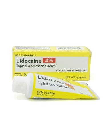 Lidocaine 4% Pain Relieving Topical Anesthetic Cream 15 Gram (Compare to LMX)