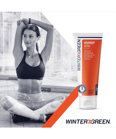Wintergreen Muscle Warmup Ultra | Pre-Workout Heating Rub with Wintergreen Oil Menthol & Liquid Pepper | 2.5 Fl Oz - Buy Online on GoSupps.com