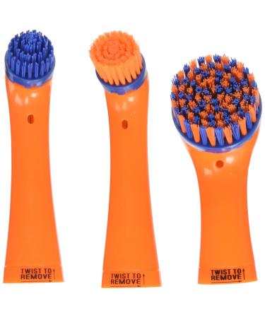 All Purpose Sonic Scrubber Power Cleaner Interchangeable Brushes