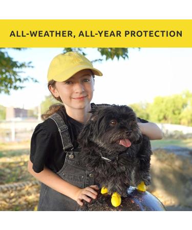 Pawz Pawc-XXS Dog Boots - Yellow | Waterproof Pet Booties for Small Dogs | Shop Now! - Buy Online on GoSupps.com