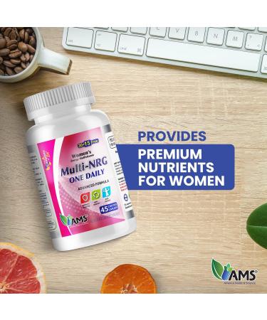 America Medic & Science Multivitamins for Women Multi-NRG 45 Coated Caplets One Daily Immune Support Supplements Vitamin C & B Complex Vital Micro-Nutrients & Natural Herbal Ingredients. 45 Count (Pack of 1) - Buy Online on GoSupps.com