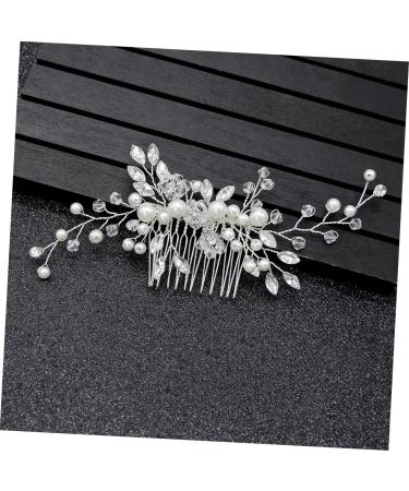 Ipetboom Bride Comb Tiara Bridal Hair Comb Wedding Hair Comb Bride Hair up Crystal Bandanas - Buy Online on GoSupps.com