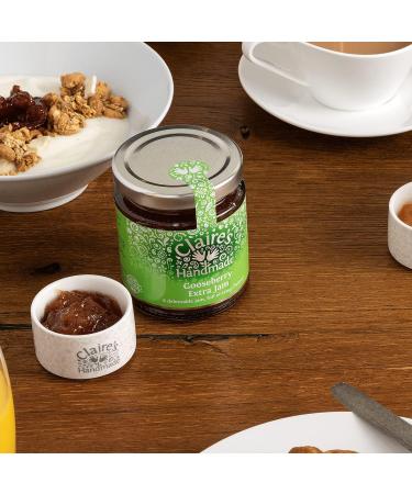 Claire's Handmade | Gooseberry Extra Jam | Breakfast Treat | Great Taste | Tangy Flavour | Gluten Free | GMO Free | Suitable for Vegetarians & Vegans | 227g Jar (Pack of 2) - Buy Online on GoSupps.com