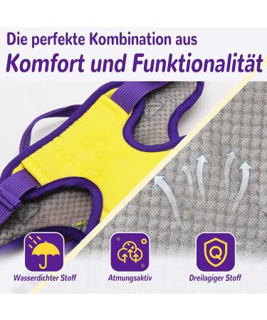 Multi-Purpose Dog Harness for All Sizes - Outbreak-Proof with Leash Set | Ideal for Small Medium & Large Dogs - Yellow (L) - Buy Online on GoSupps.com