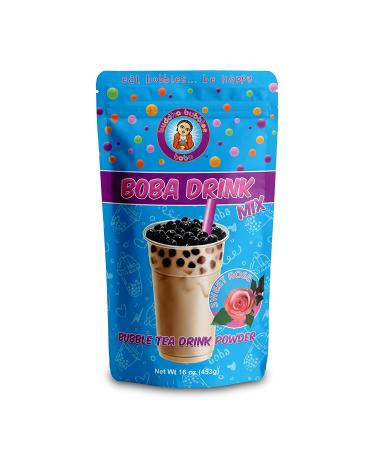 SWEET ROSE Boba Tea Mix Powder - 1lb (453g) by Buddha Bubbles Boba - Buy Online on GoSupps.com