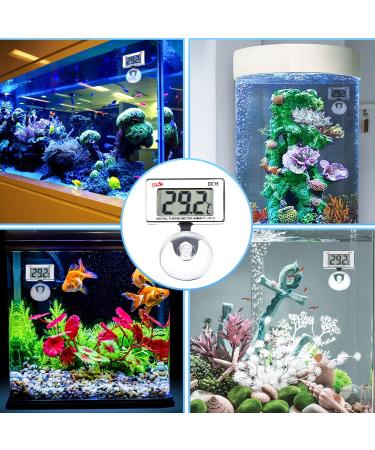 Buy Waterproof Digital Aquarium Thermometer - 2 PCS Temperature Measuring Tool for Fish Tank & Terrarium | Accurate & Easy to Use - Buy Online on GoSupps.com