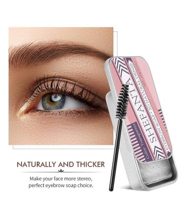 SHEFANTA Eyebrow Soap & Wax Shaping Kit for Long-lasting 3D Feathery Brows - Waterproof Makeup Balm with Brushes - Natural Eyebrows Styling - Buy Online on GoSupps.com